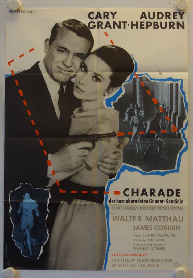 Charade original release german movie poster